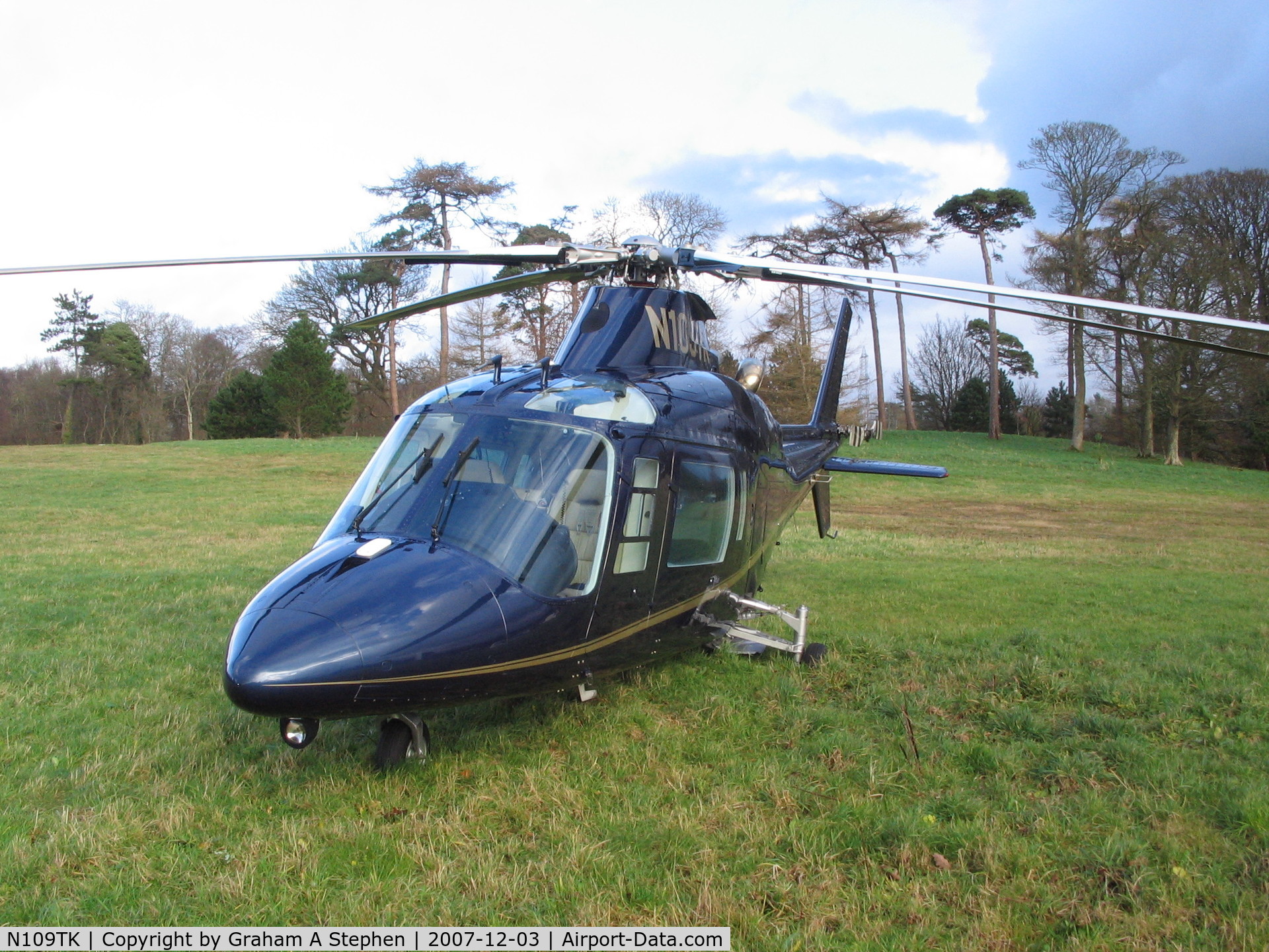 N109TK, 1991 Agusta A-109C C/N 7650, Parc Menai, Gwynedd, UK