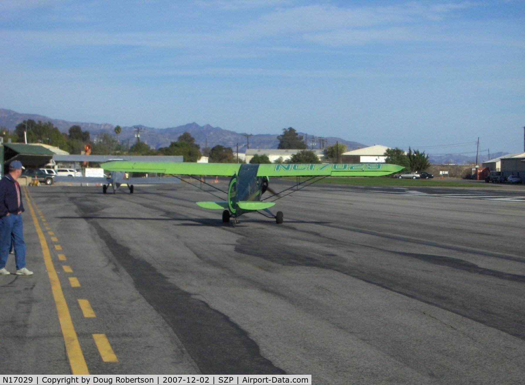 N17029, 1936 Porterfield 35-70 Flyabout C/N 229, 1936 Porterfield 35-70 FLYABOUT 'Spinach', LeBlond 70 Hp 5 cylinder radial, taxi to Rwy 22