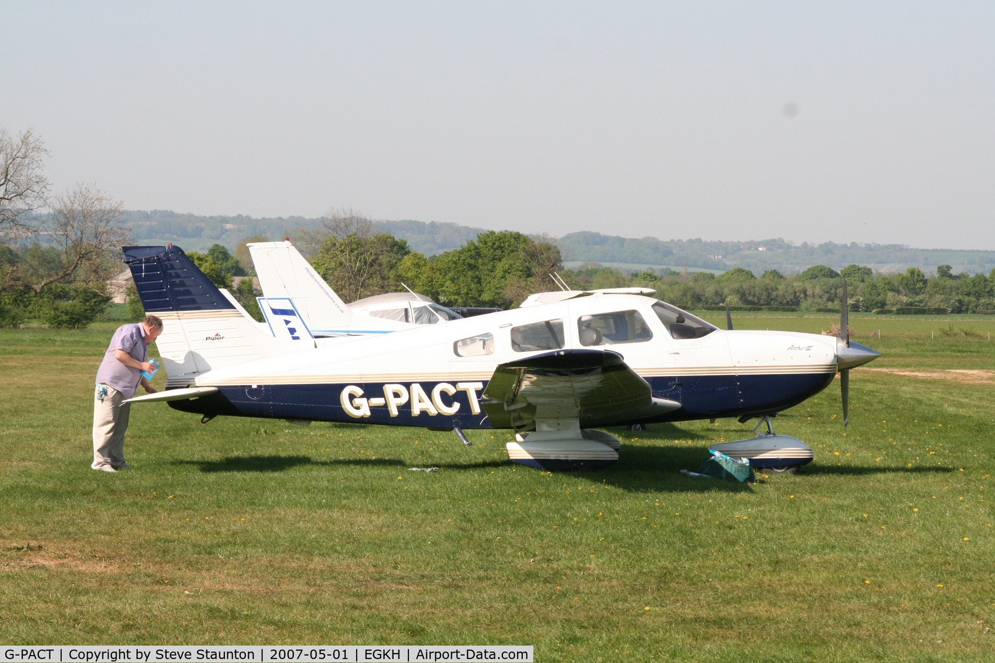 G-PACT, 2003 Piper PA-28-181 Cherokee Archer III C/N 2843546, Taken at Headcorn May 2007