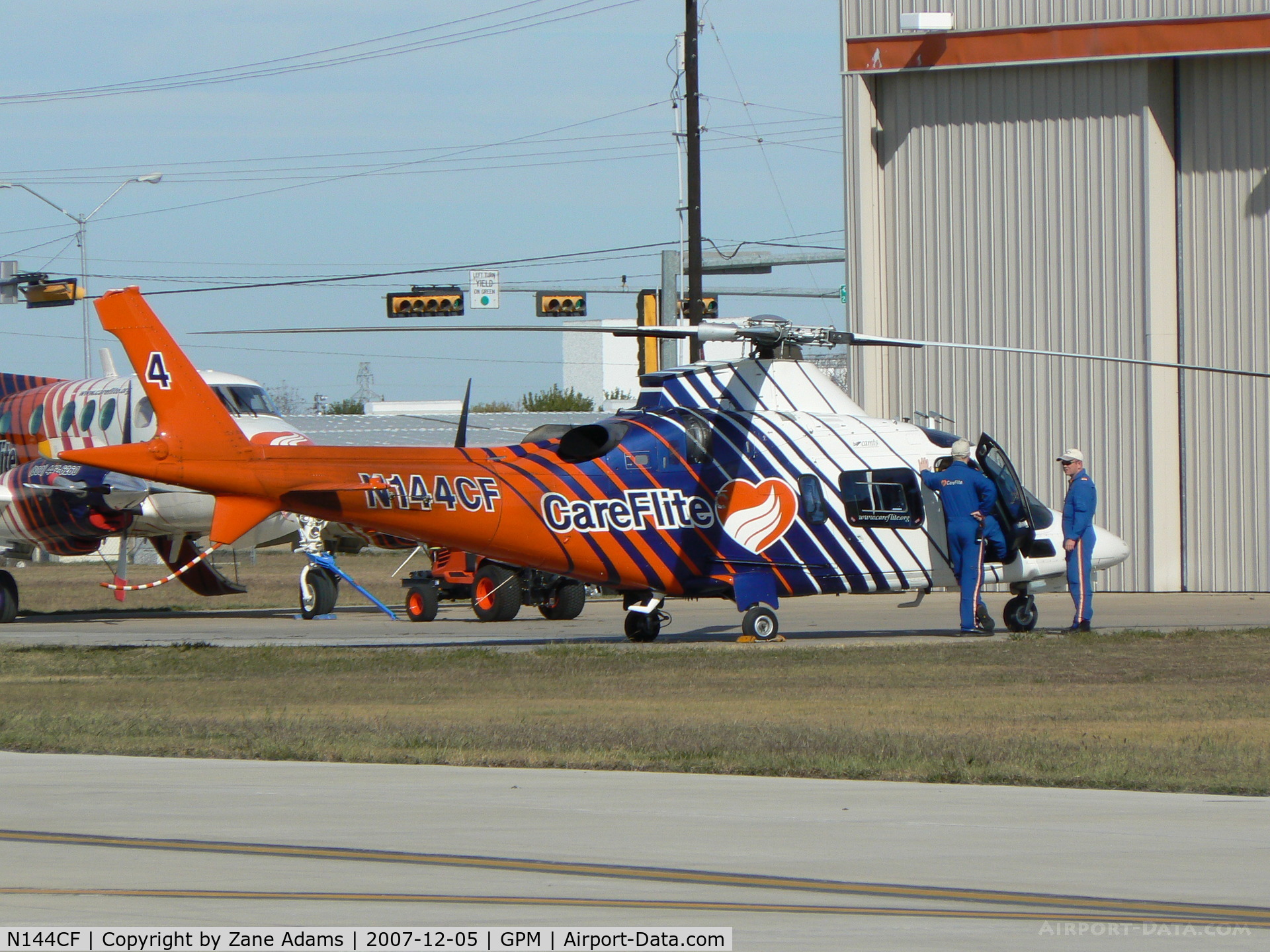 N144CF, 2002 Agusta A-109E C/N 11144, Careflite At Grand Prairie Municipal