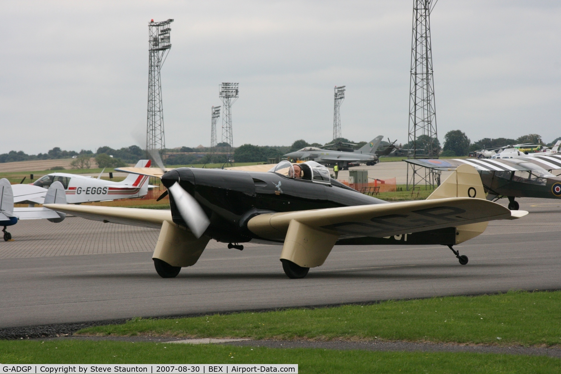 G-ADGP, 1935 Miles M.2L Hawk Speed Six C/N 160, RAF Benson Families Day, RAF Benson, Oxfordshire, England - August 2007