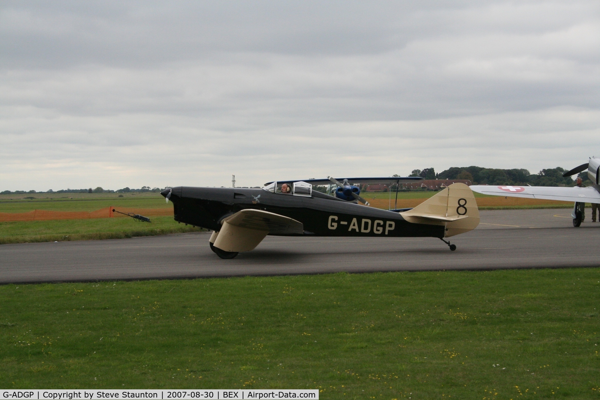 G-ADGP, 1935 Miles M.2L Hawk Speed Six C/N 160, RAF Benson Families Day, RAF Benson, Oxfordshire, England - August 2007