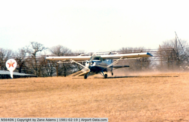 N5640N, 1980 Maule M-5-180C C/N 8010C, Taking off at the former Goode Airport (23F)