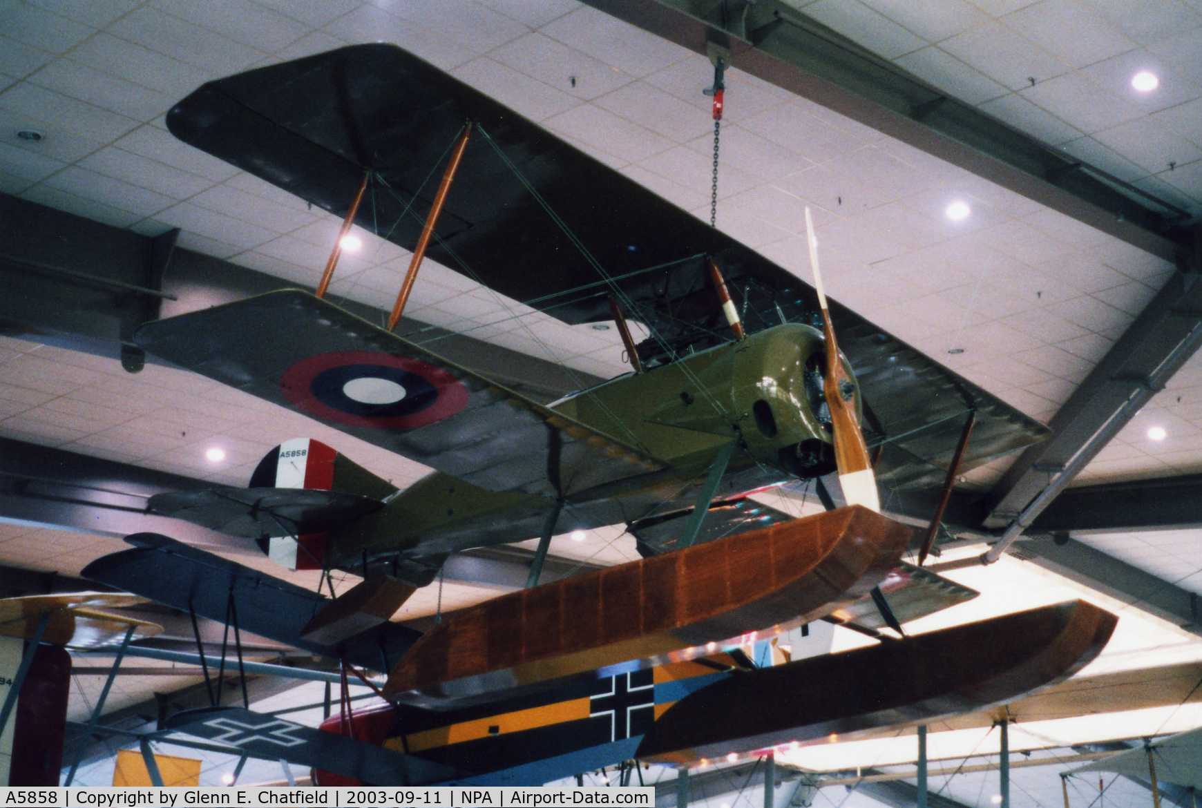 A5858, 1918 Thomas-Morse S-4C-1 Scout C/N 235, Thomas Morse S.4C at the National Museum of Naval Aviation