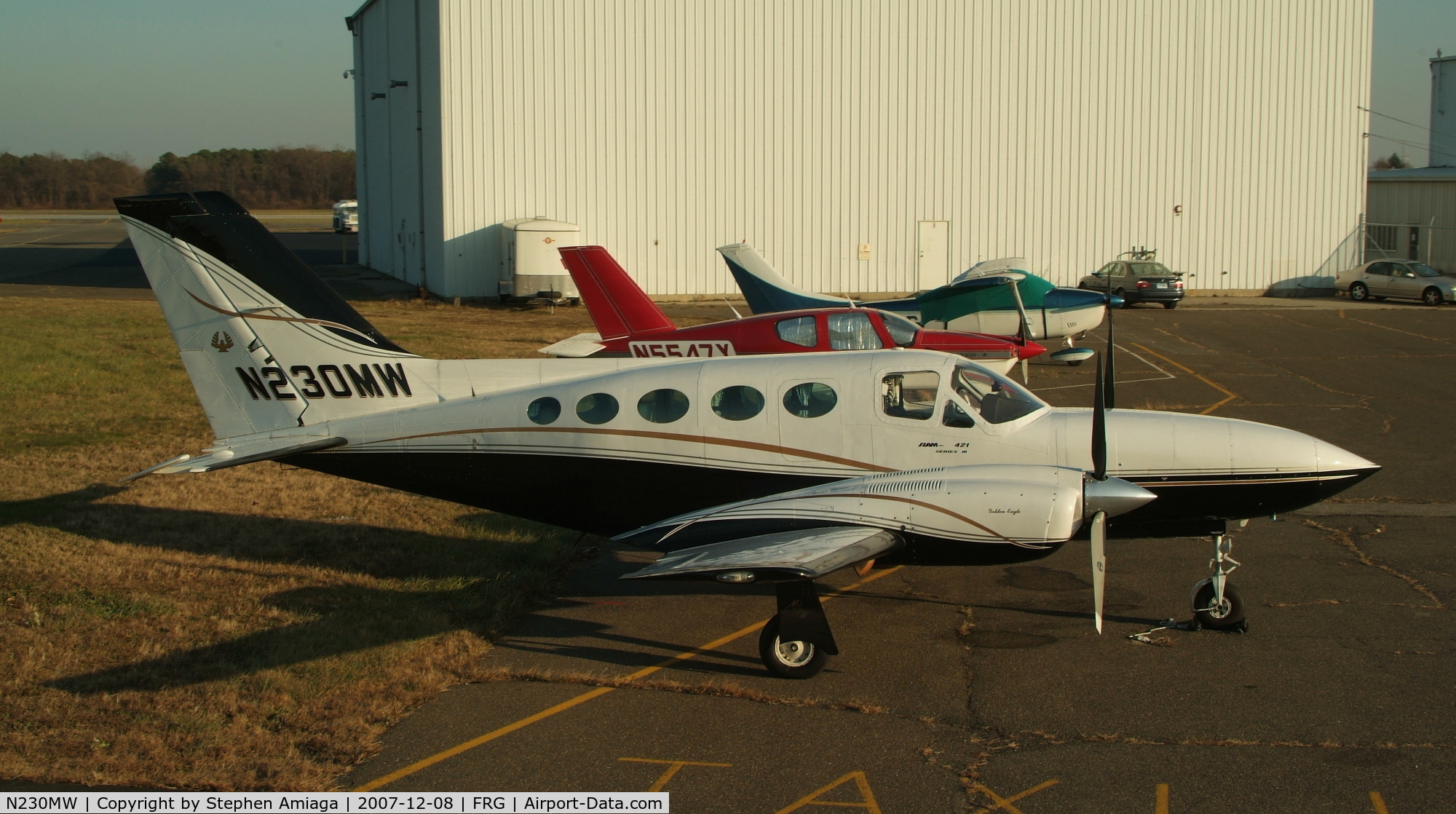 N230MW, Cessna 421C Golden Eagle C/N 421C0671, 412 on the ramp at Republic.
