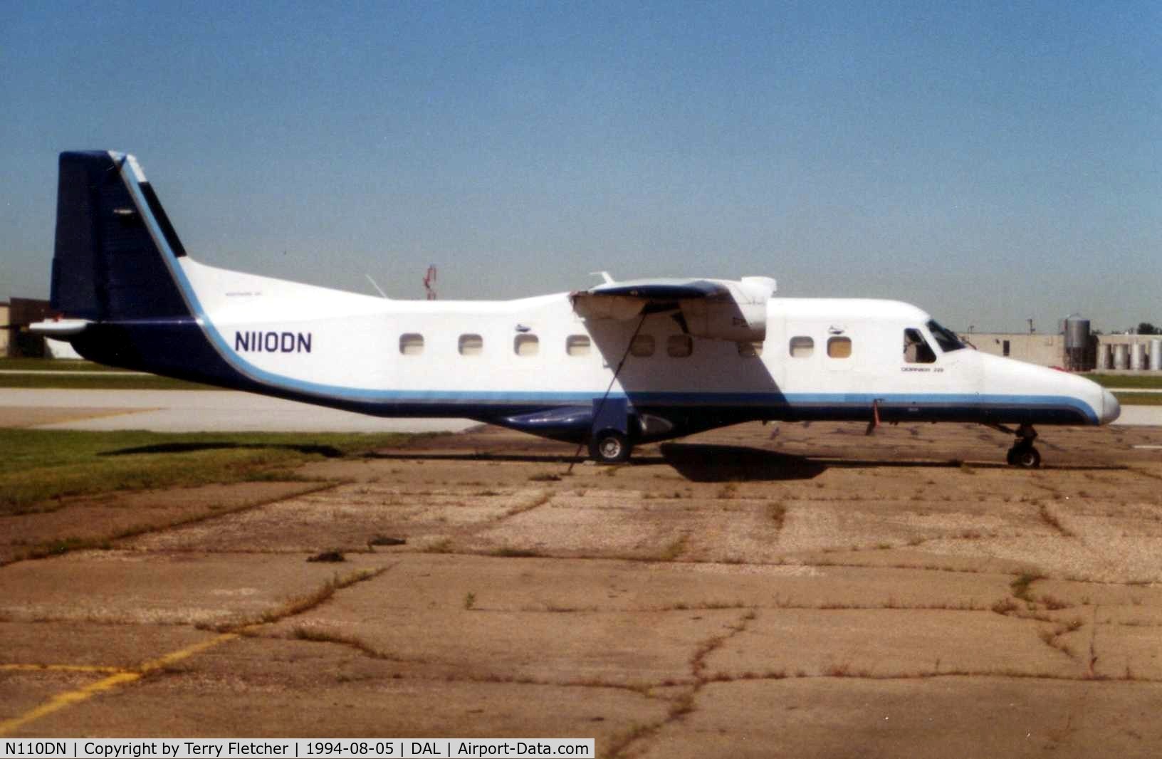 N110DN, Dornier 228-200F C/N 8110, Do228 Freighter at Dallas Love Field in 1994