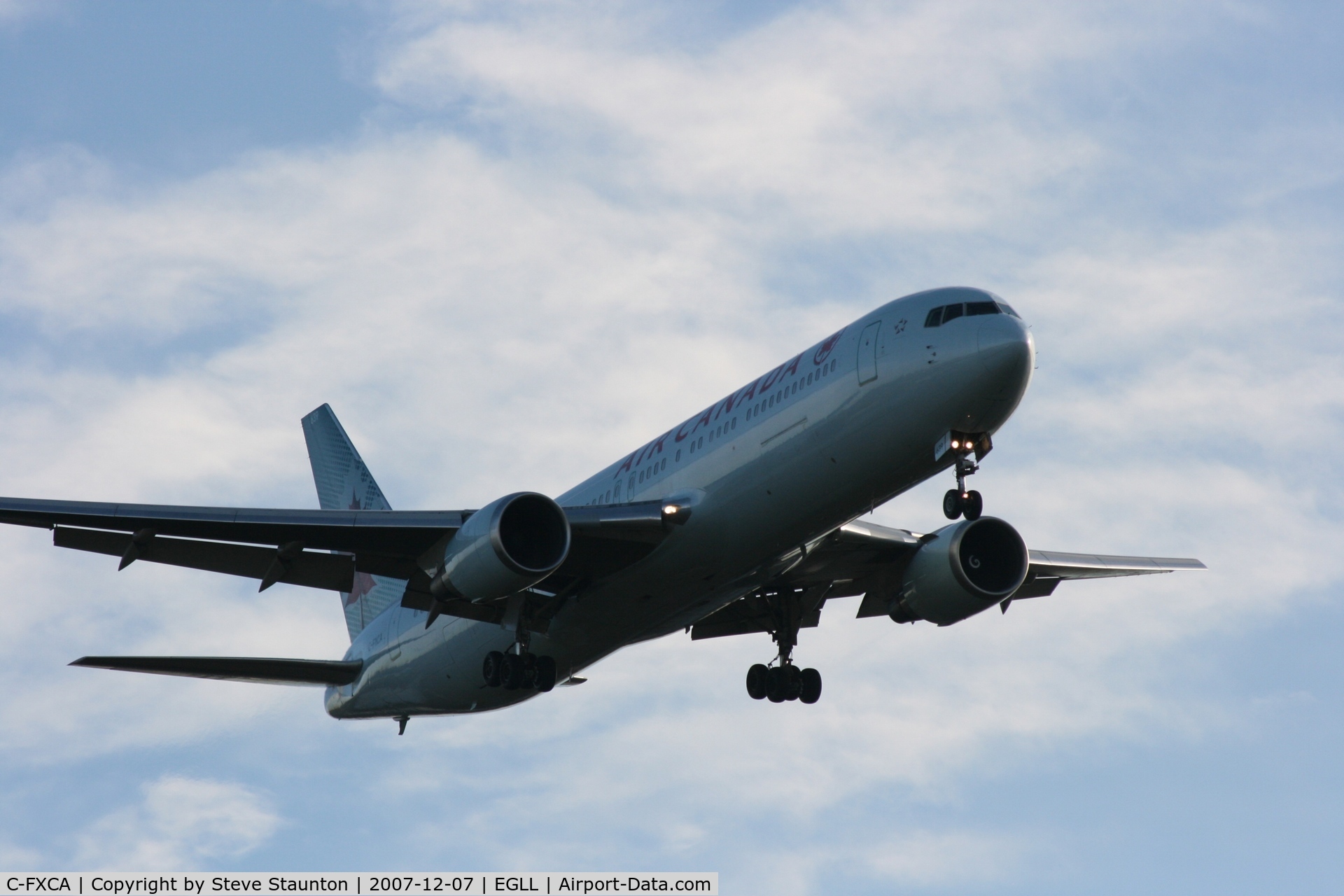 C-FXCA, 1990 Boeing 767-375/ER C/N 24574, Taken at Heathrow Airport 07 December 2007