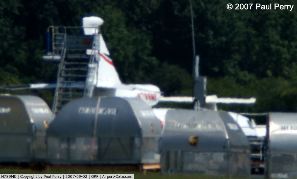 N789ME, 1998 Dassault Falcon 50 C/N 276, Secluded amongst the shipping containers