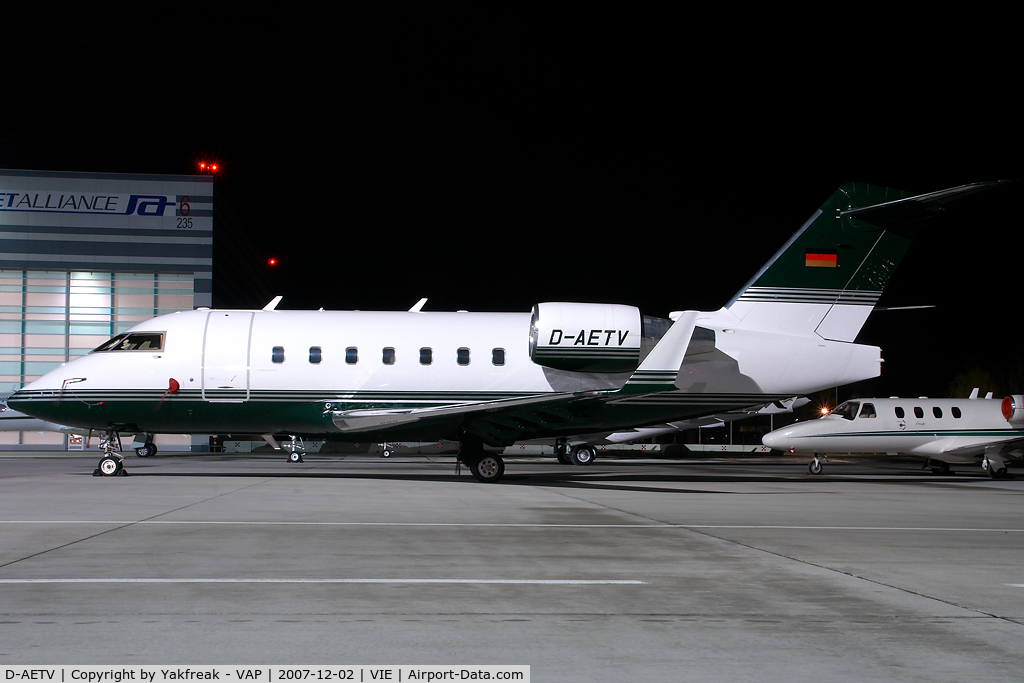 D-AETV, 1999 Bombardier Challenger 604 (CL-600-2B16) C/N 5417, Canadair CL604 Challenger