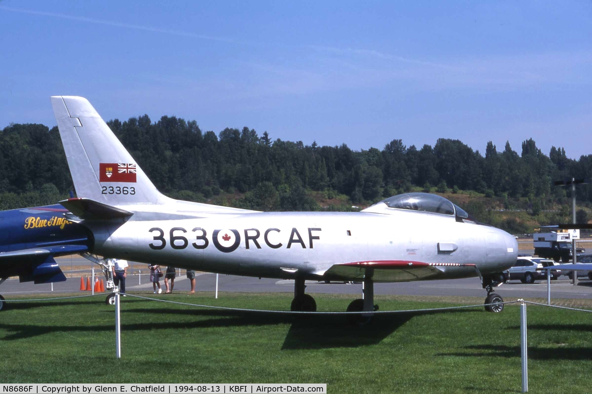 N8686F, 1954 Canadair CL-13B Sabre Mk. 6 C/N 1153, Canadair CL-13B Sabre at the Boeing Museum of Flight