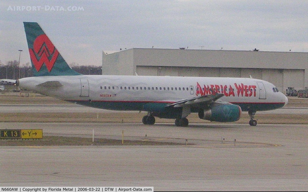 N660AW, 2000 Airbus A320-232 C/N 1234, America West
