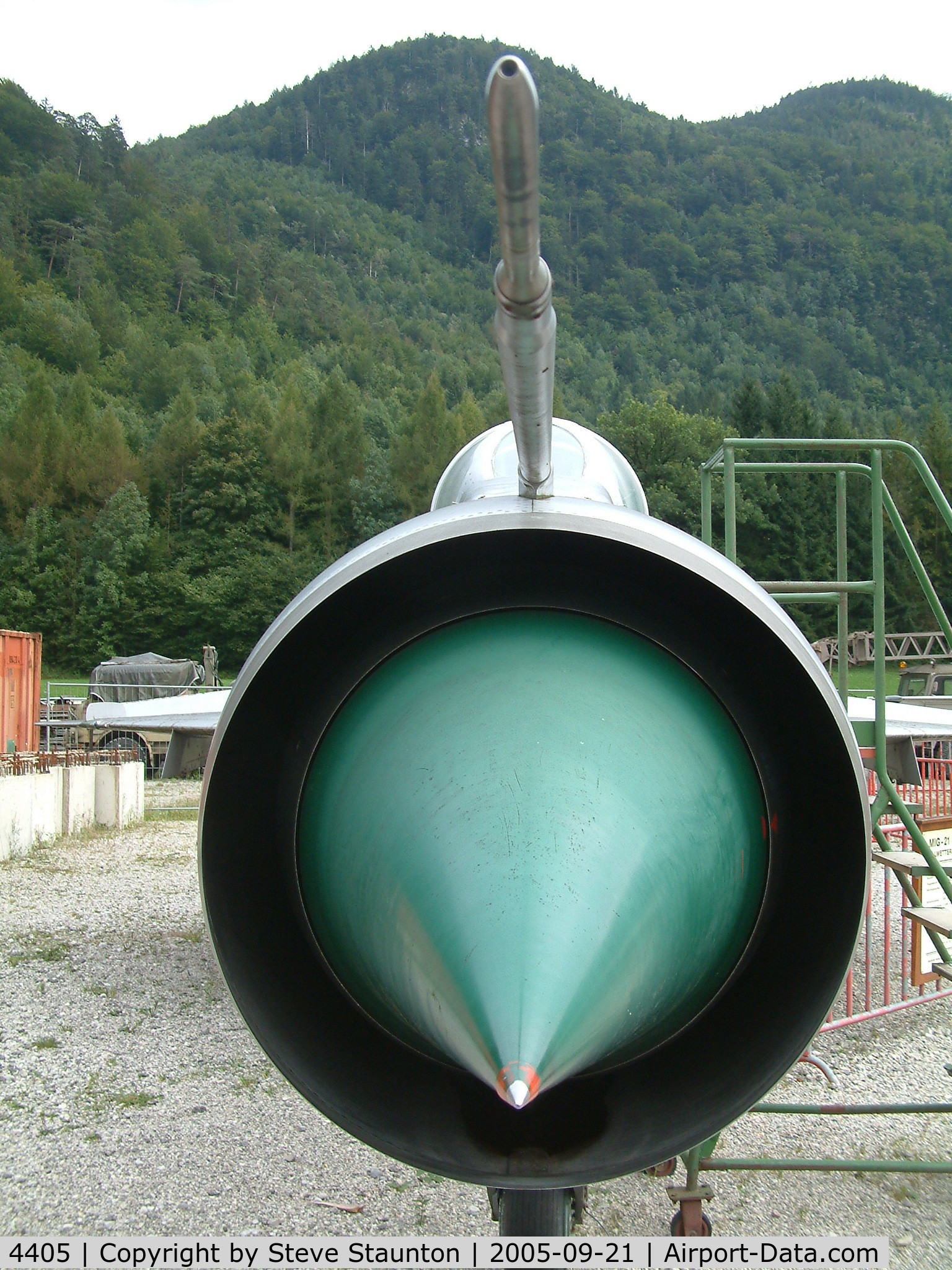 4405, Mikoyan-Gurevich MiG-21PFM C/N 764405, Taken at Bad Ischl Museum, Austria 21st September 2005