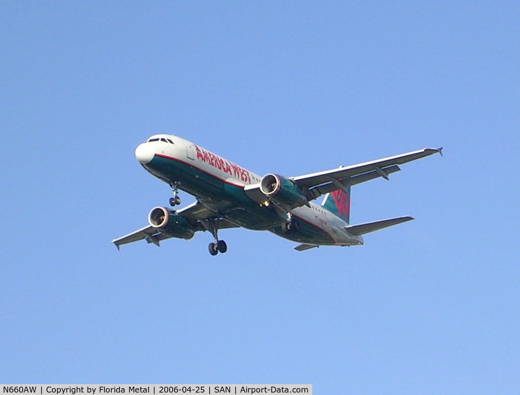 N660AW, 2000 Airbus A320-232 C/N 1234, America West