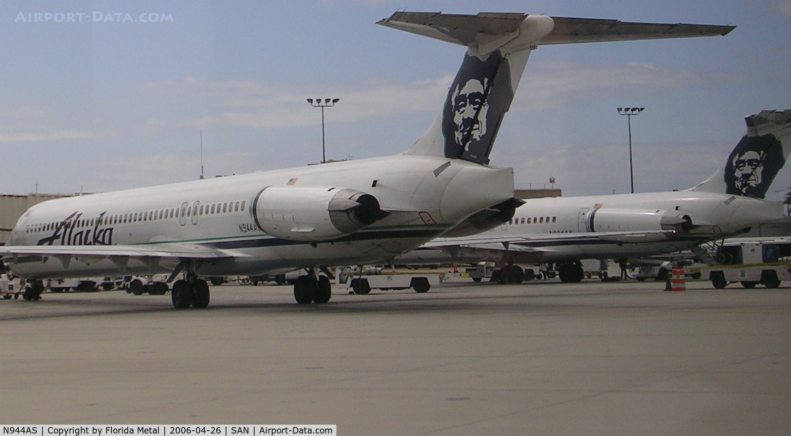 N944AS, 1990 McDonnell Douglas MD-83 (DC-9-83) C/N 53019, Alaska