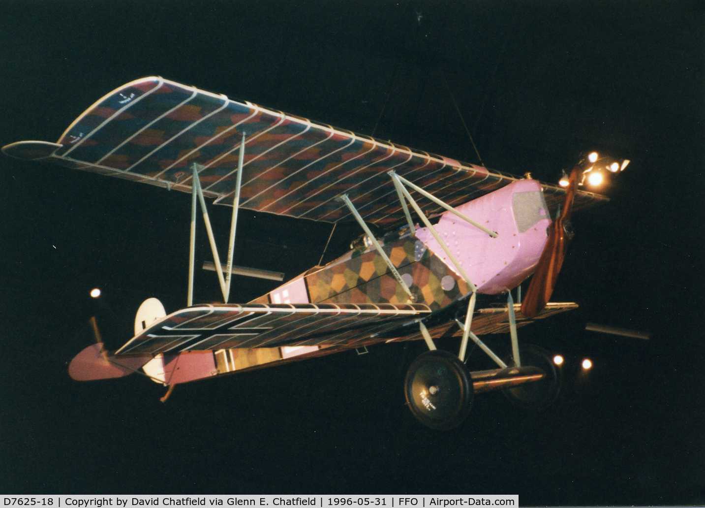D7625-18, 1918 Fokker D-VII C/N Not found D1875-18, D.VII at the National Museum of the U.S. Air Force