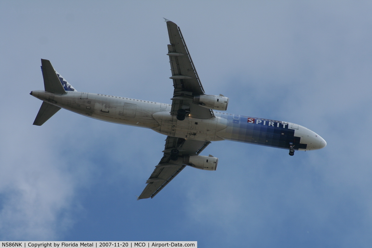 N586NK, 2002 Airbus A321-231 C/N 1794, Spirit