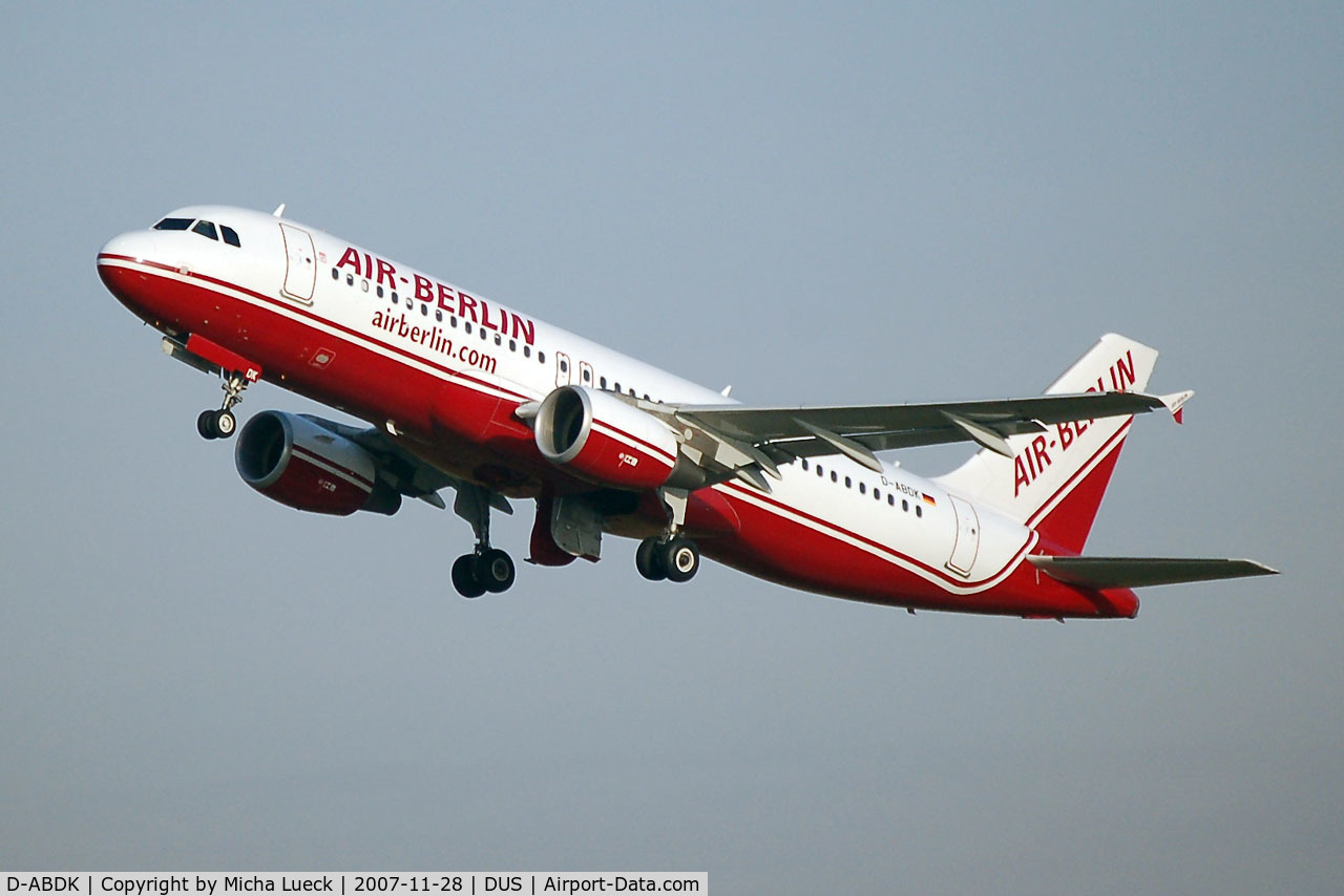 D-ABDK, 2006 Airbus A320-214 C/N 2968, Up and away