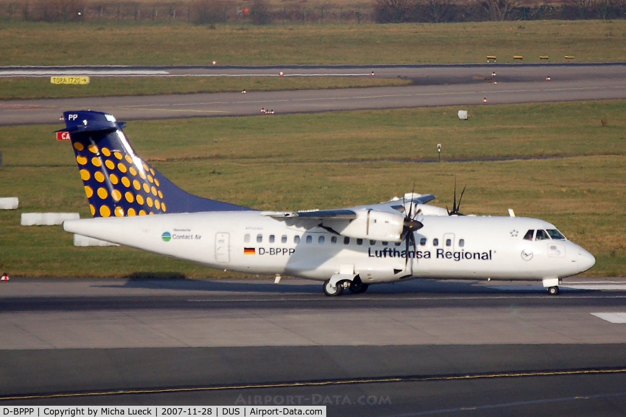 D-BPPP, 1999 ATR 42-500 C/N 581, Contact Air for Team Lufthansa