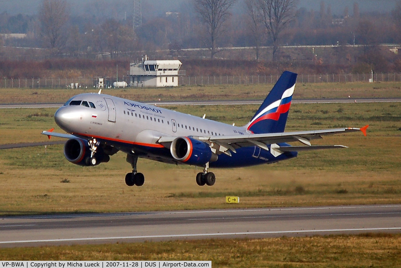 VP-BWA, 2003 Airbus A319-111 C/N 2052, Taking off