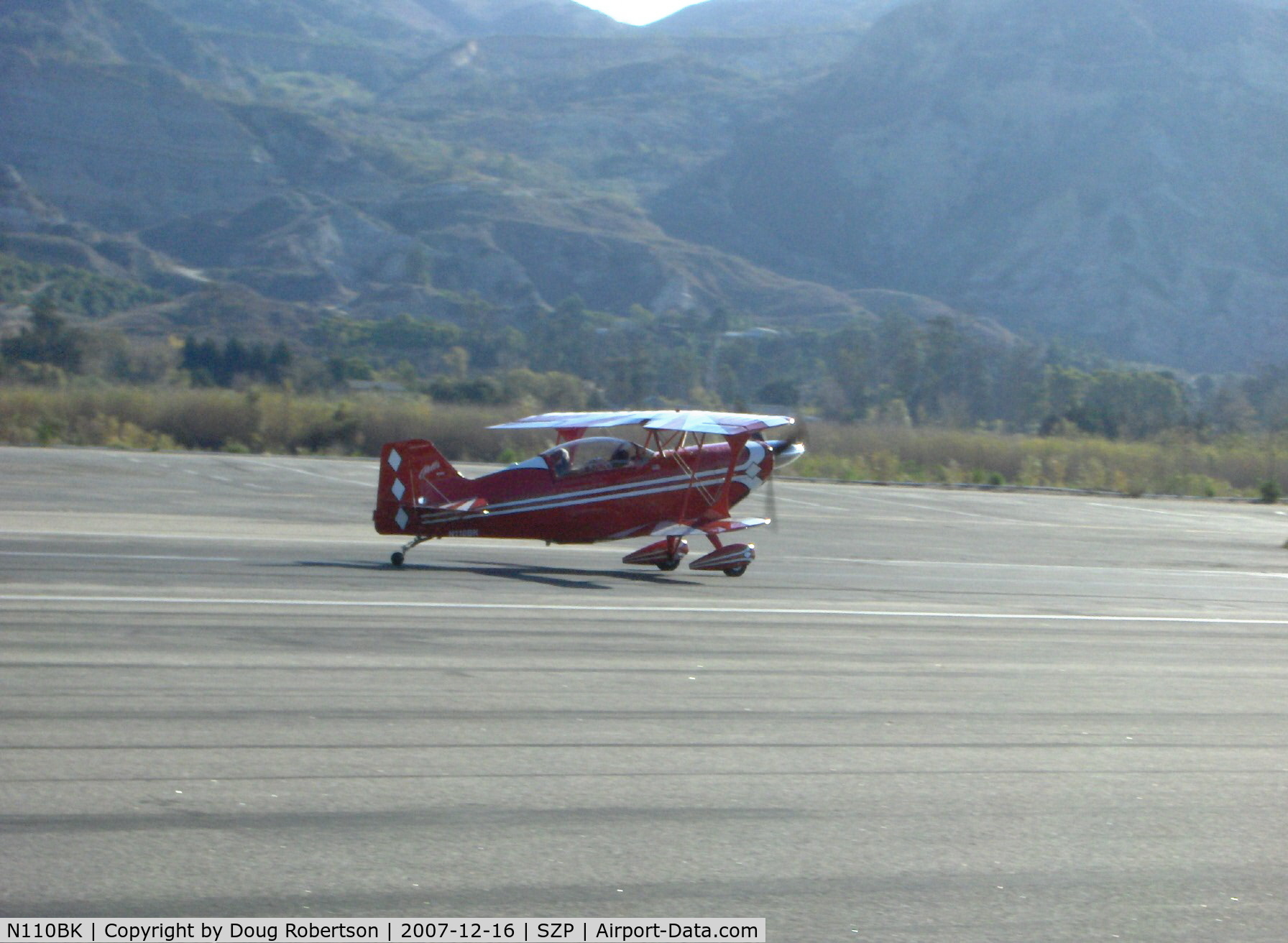 N110BK, 2007 Aviat Pitts S-2C Special C/N 6077, 2007 Aviat PITTS S-2C, Lycoming AEIO-540-D4A5 260 Hp, landing Rwy 22