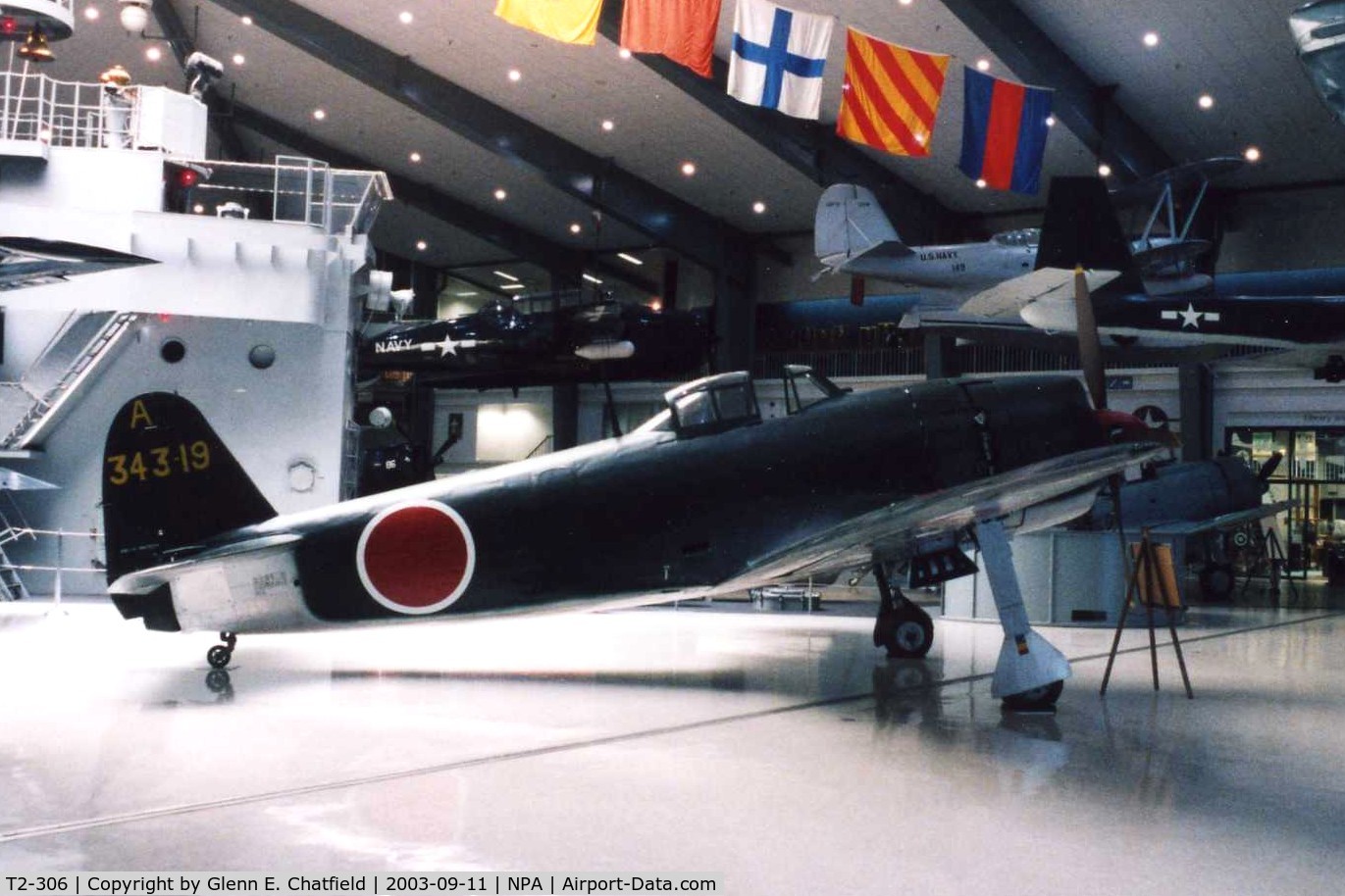T2-306, 1945 Kawanishi N1K2-J Shiden Kai C/N 5128, N1K2-J at the National Museum of Naval Aviation