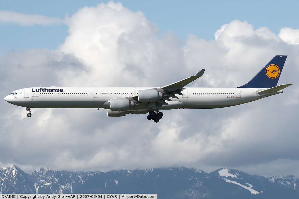 D-AIHE, 2003 Airbus A340-642 C/N 540, Lufthansa A340-600