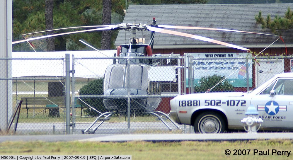 N509GL, Bell 407 C/N 53156, Hard to miss this usually hangar-kept lady