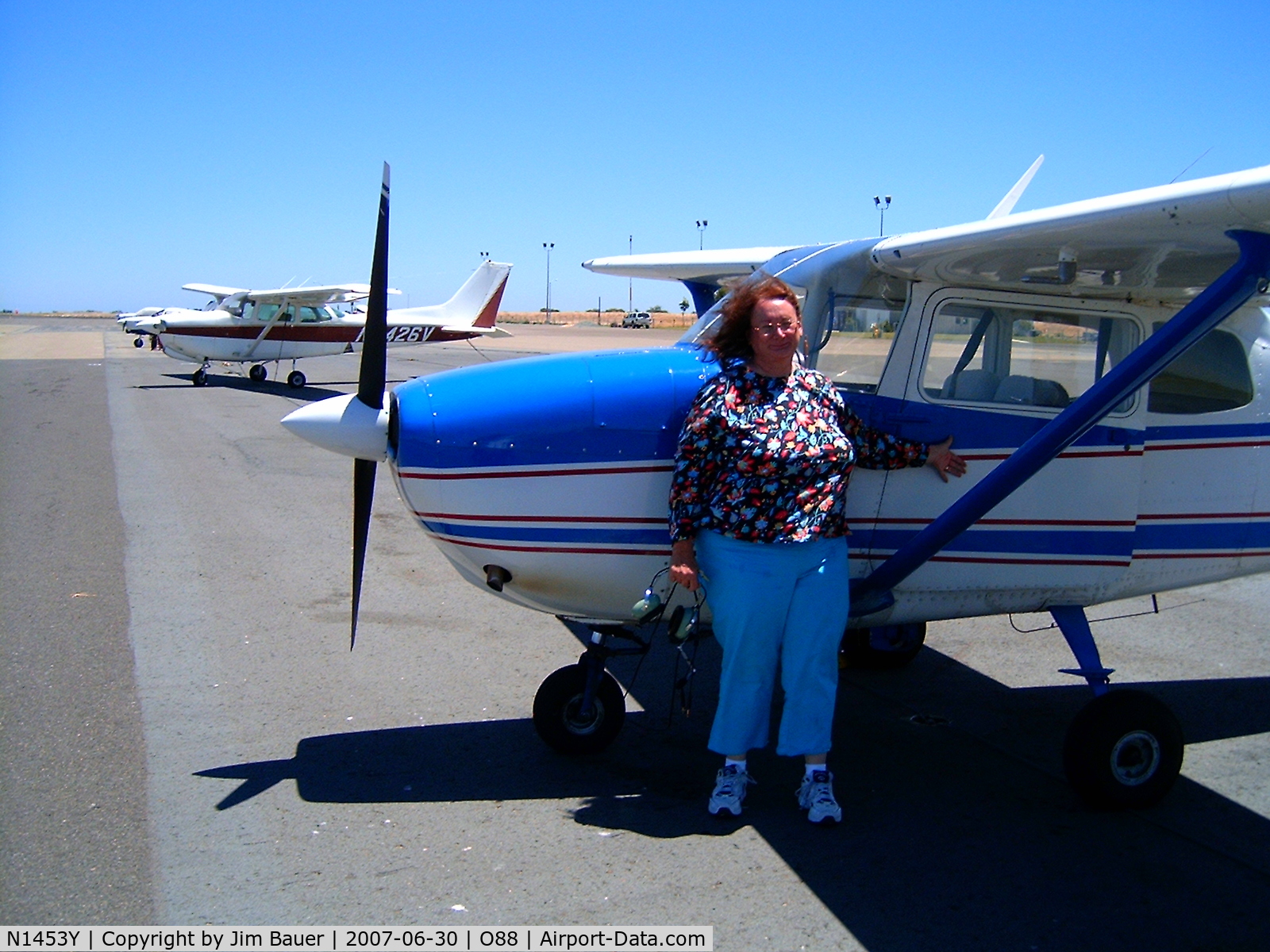 N1453Y, 1962 Cessna 172C C/N 17249153, 2007 Kathy's First Solo @ Rio Vista, CA