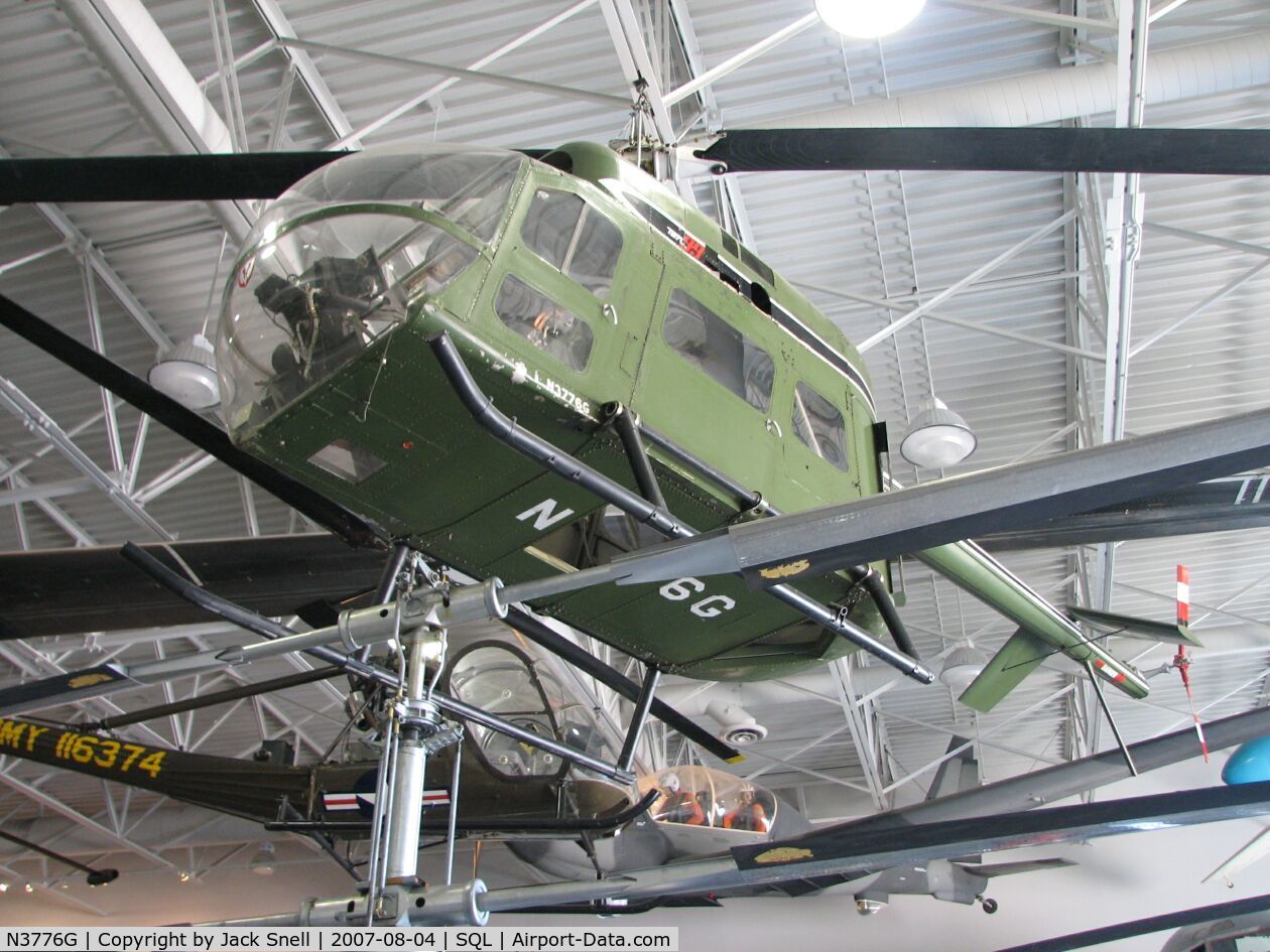 N3776G, 1961 Hiller UH-12 C/N 101, Taken at the Hiller Aviation Museum