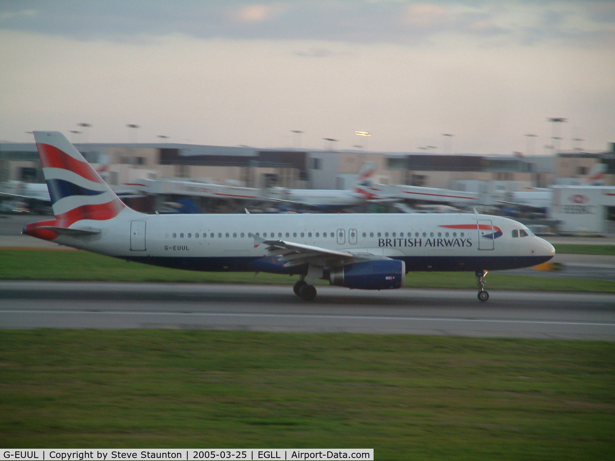 G-EUUL, 2002 Airbus A320-232 C/N 1708, Taken at Heathrow Airport March 2005