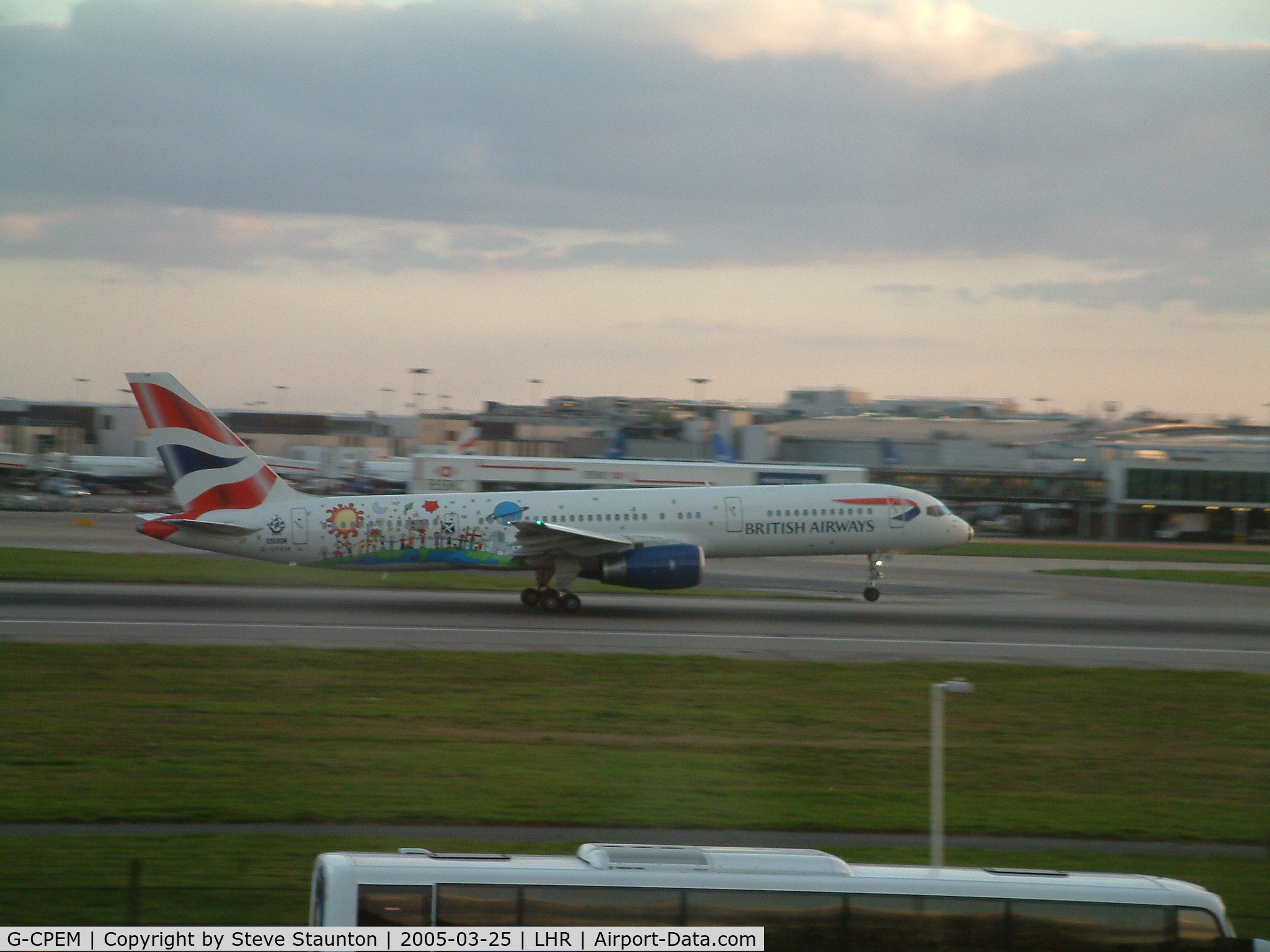G-CPEM, 1997 Boeing 757-236 C/N 28665, Taken at Heathrow Airport March 2005