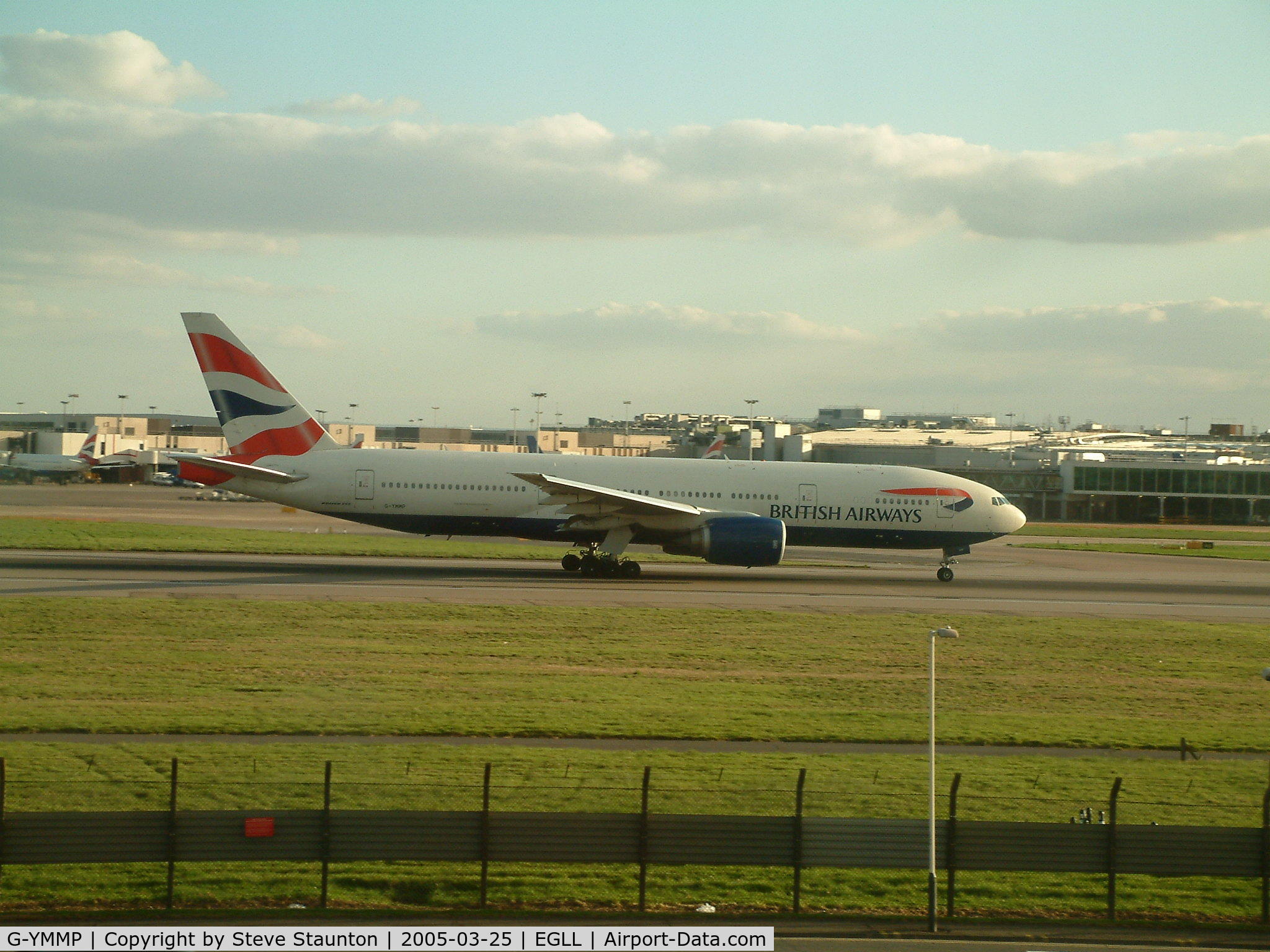 G-YMMP, 2001 Boeing 777-236 C/N 30315, Taken at Heathrow Airport March 2005