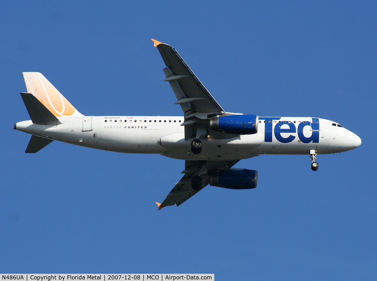 N486UA, 2001 Airbus A320-232 C/N 1620, Ted