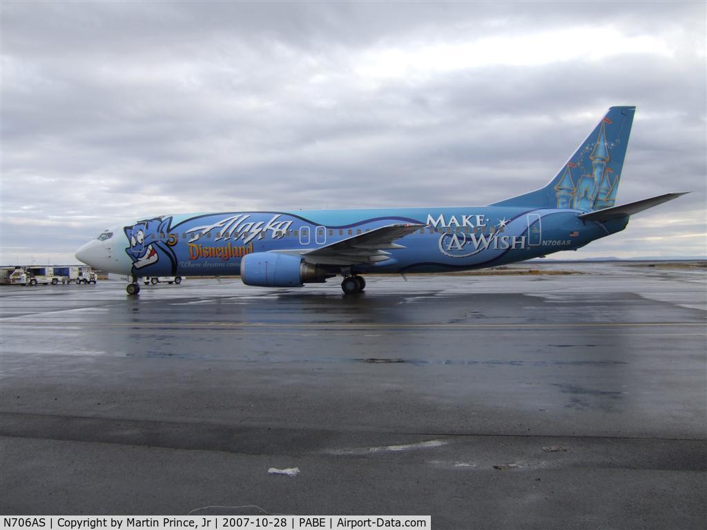 N706AS, 1998 Boeing 737-490 C/N 28894, Alaska Airlines Disney Jet In Bethel.