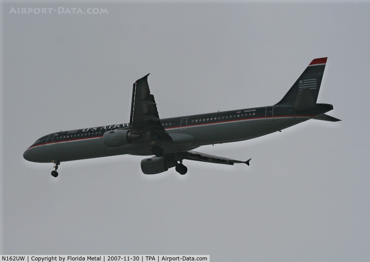 N162UW, 2001 Airbus A321-211 C/N 1412, US Airways