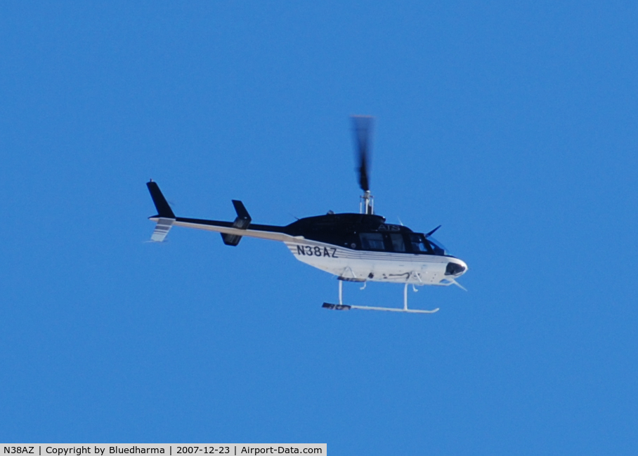 N38AZ, 1982 Bell 206L-1 LongRanger II C/N 45748, Flying over Columbine High School