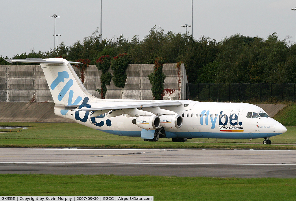 G-JEBE, 1991 British Aerospace BAe.146-300 C/N E3206, Flybe.com 146