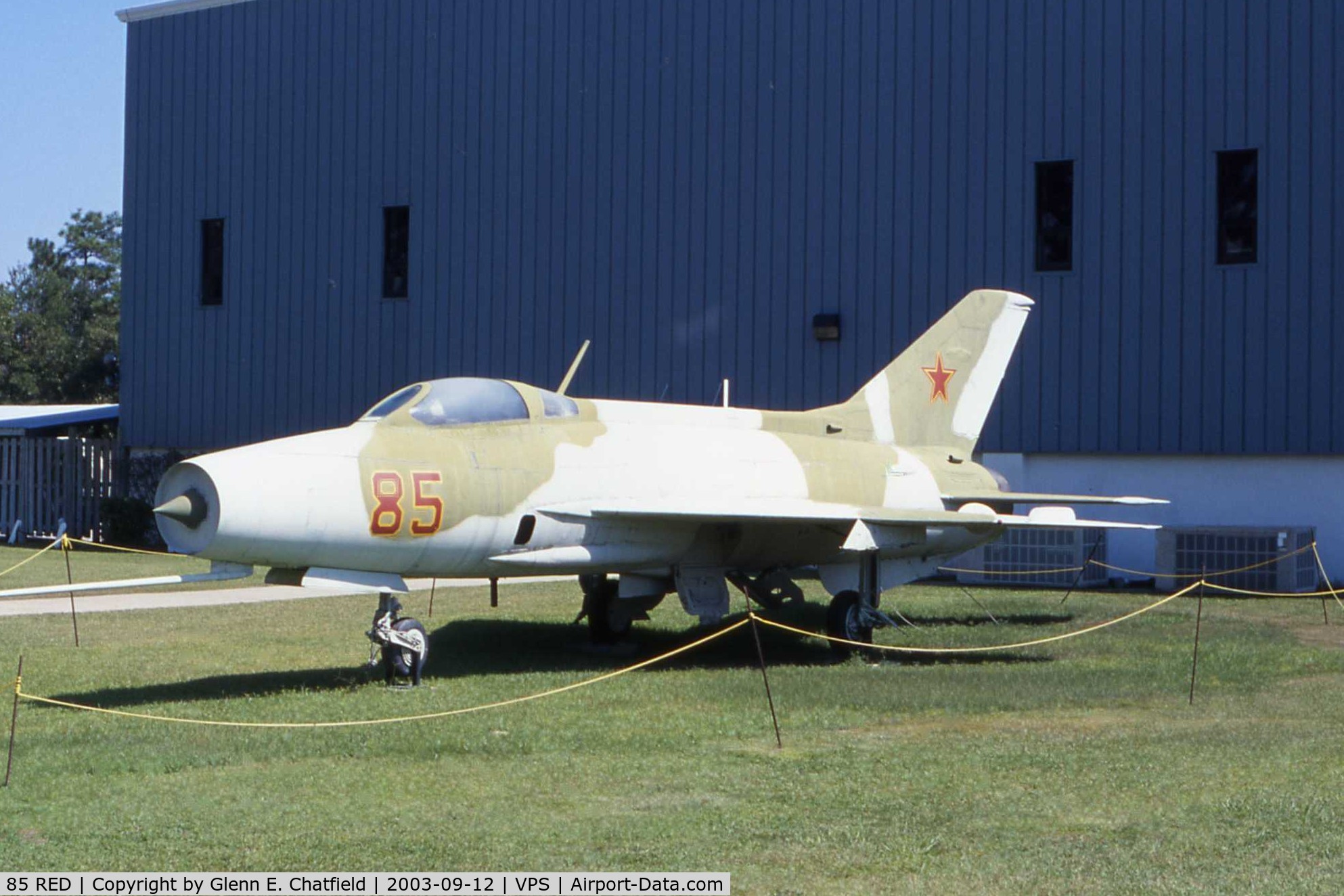 85 RED, Mikoyan-Gurevich MiG-21F-13 C/N Not found 21067, MiG-21 at the Air Force Armament Museum.  Ex-Indonesian bird
