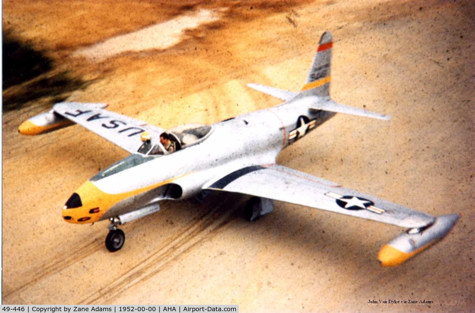 49-446, 1949 Lockheed F-80-C-10 C/N 49-446, 26th FIS Naha, Okinawa by John VanDyke C/O Znae Adams
