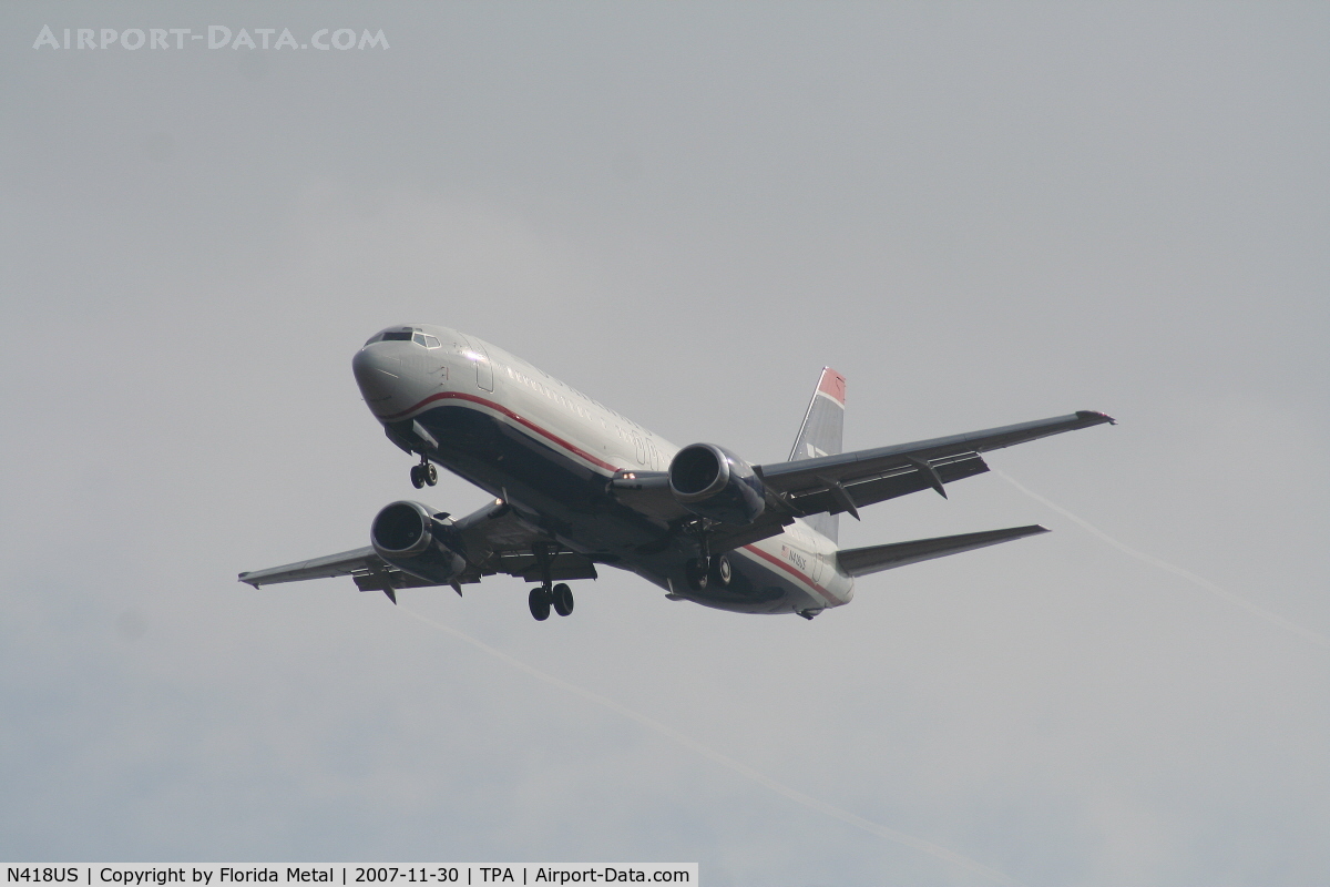 N418US, 1989 Boeing 737-401 C/N 23985, US Airways