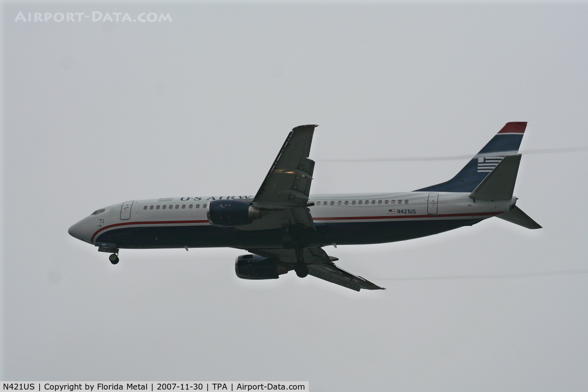 N421US, 1989 Boeing 737-401 C/N 23988, US Airways