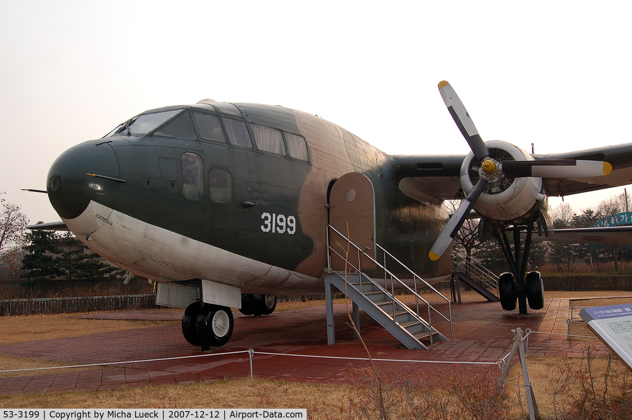 53-3199, 1953 Fairchild C-119G Flying Boxcar C/N 11212, C-119 