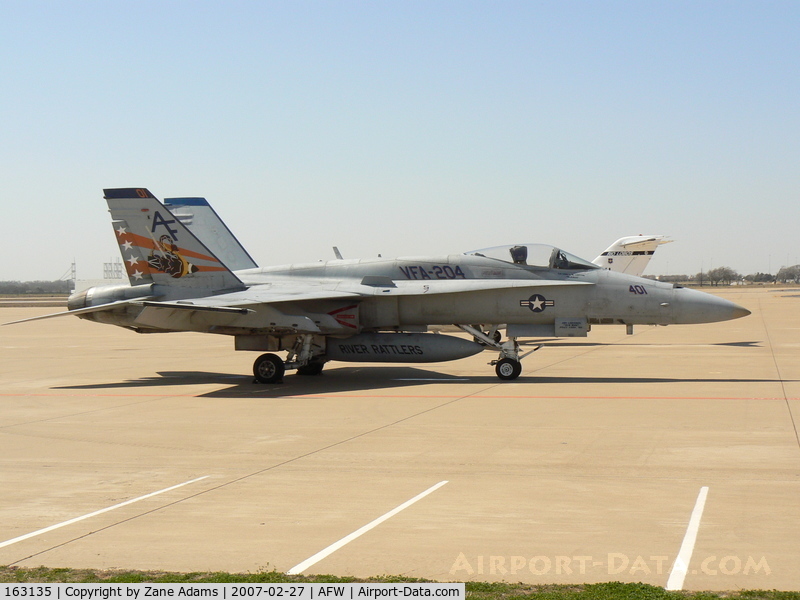 163135, McDonnell Douglas F/A-18A Hornet C/N 0548/A456, On the ramp at Alliance