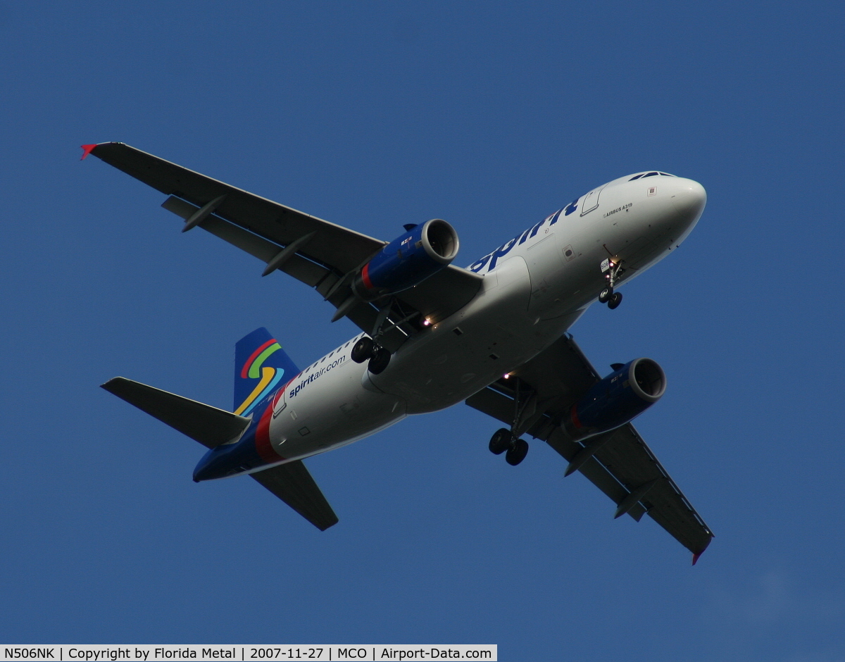 N506NK, 2005 Airbus A319-132 C/N 2490, Spirit