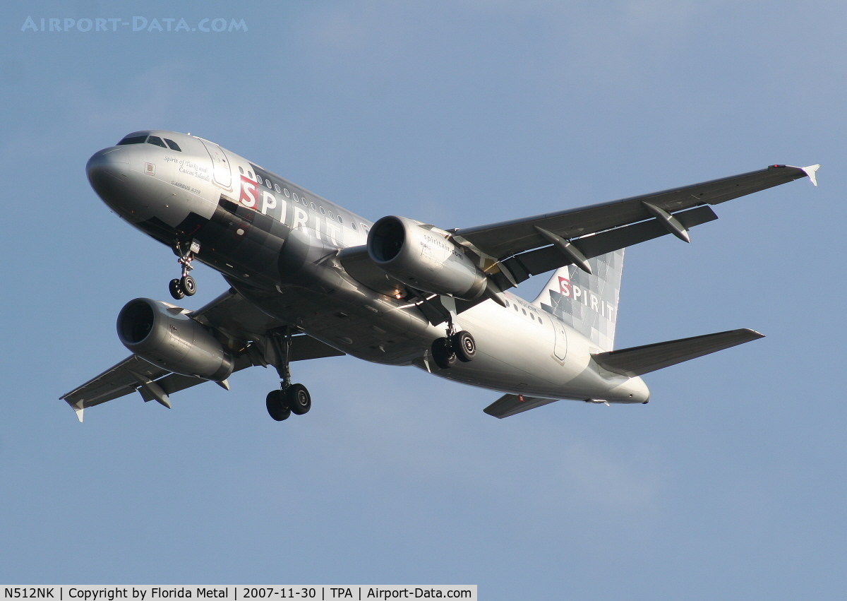 N512NK, 2006 Airbus A319-132 C/N 2673, Spirit