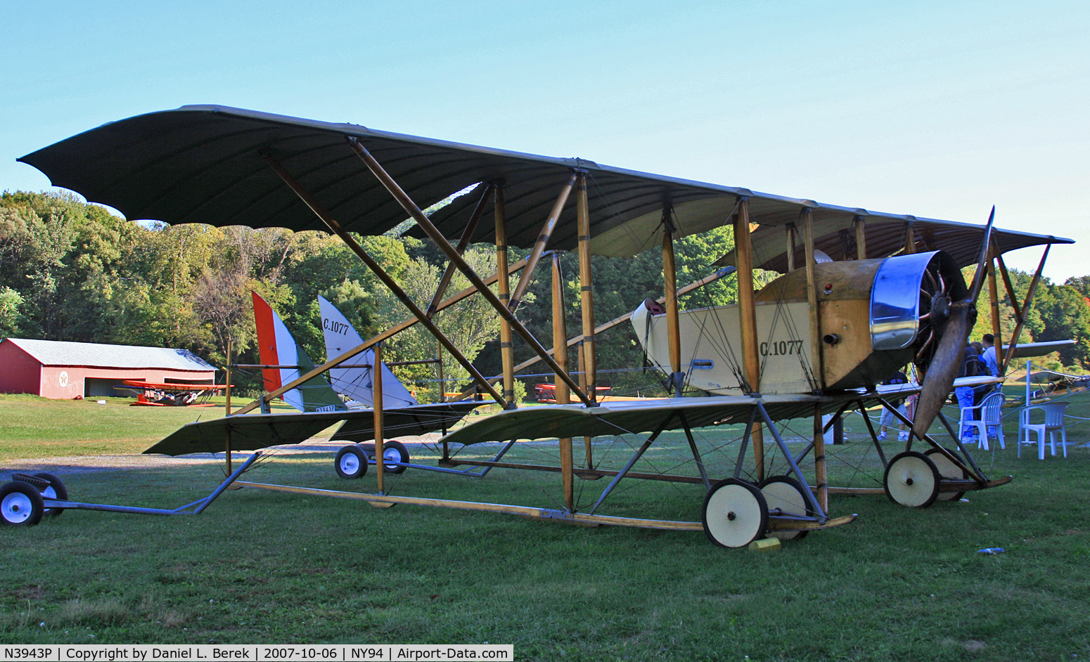 N3943P, 1983 Caudron G-3 C/N 1914-2, The engine and other parts of this restoration are 1914 originals.