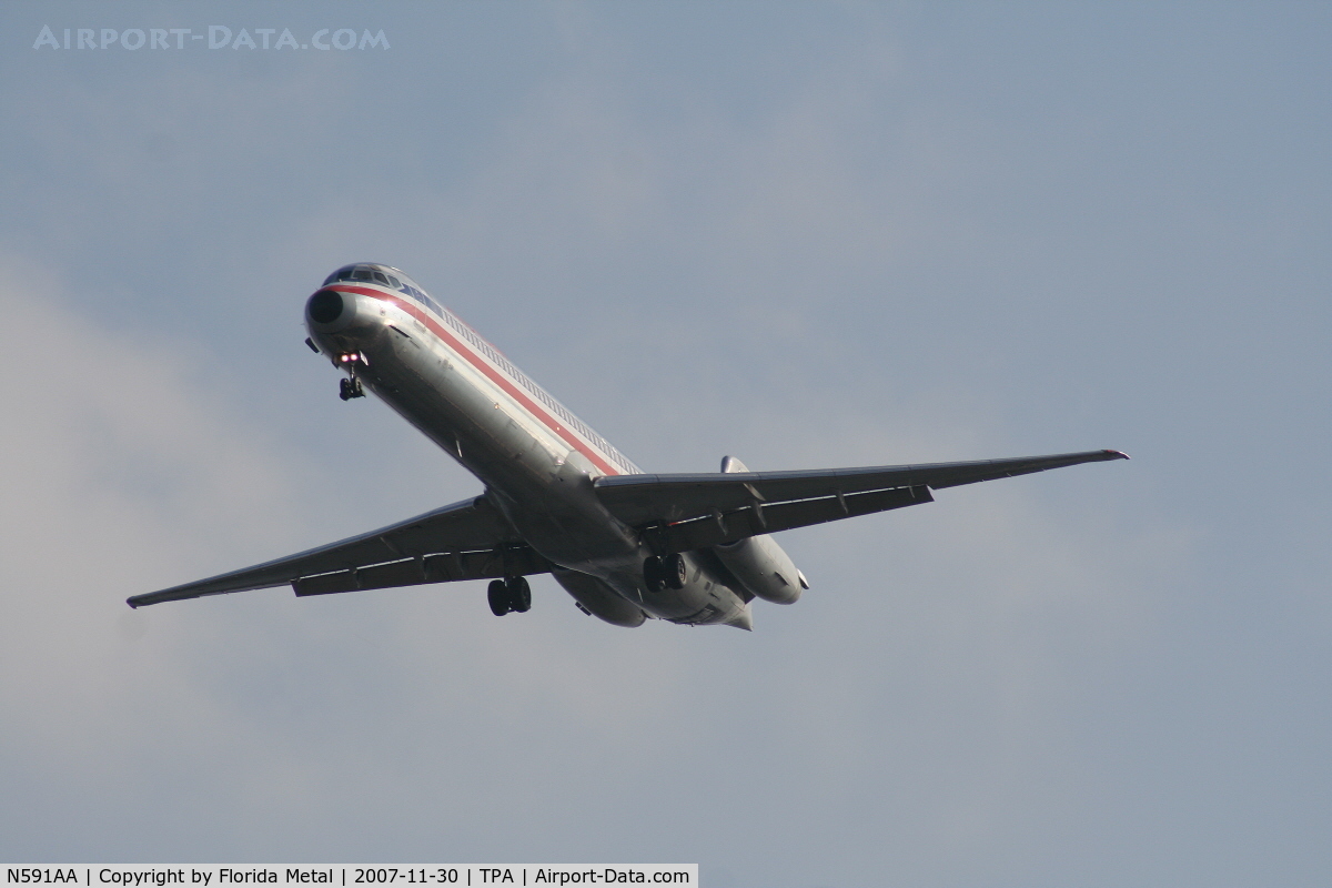 N591AA, 1991 McDonnell Douglas MD-83 (DC-9-83) C/N 53254, American