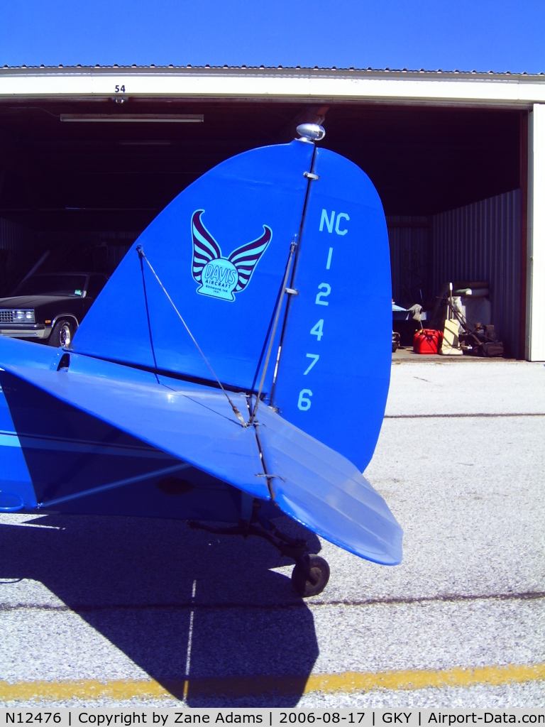 N12476, 1931 Davis D-1-K C/N 701, Davis D-1 Ready to fly
