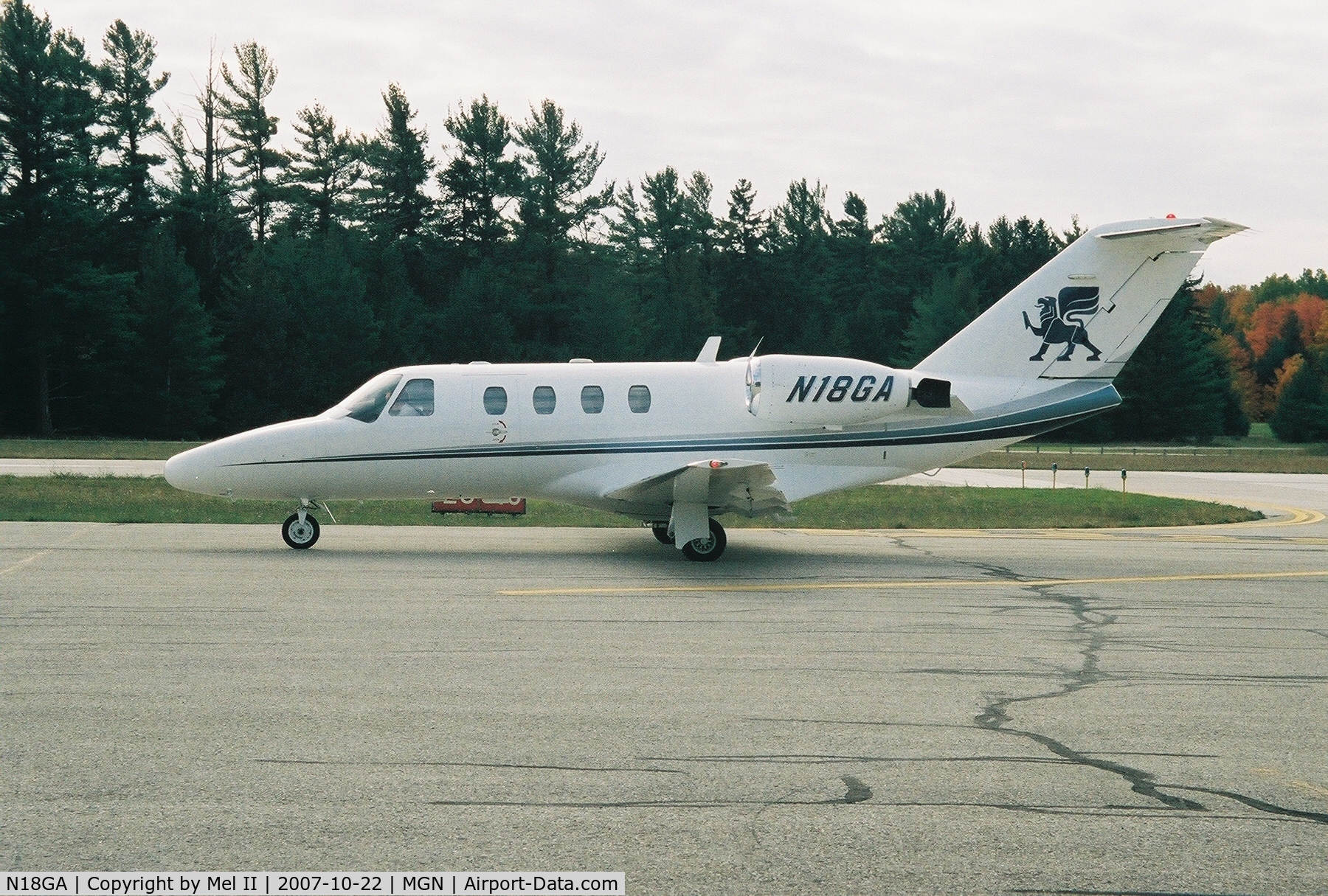 N18GA, 1997 Cessna 525B CitationJet C/N 5250216, Parked @ Harbor Springs Airport (MGN)