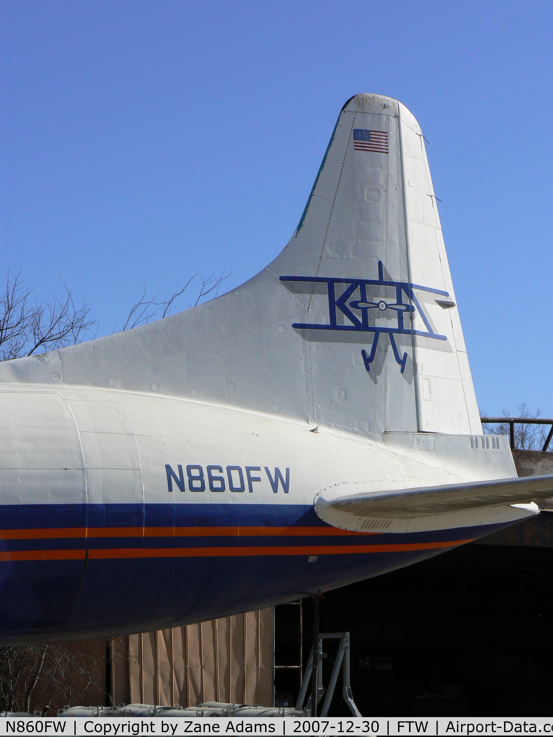 N860FW, Convair 640-340D C/N 10, Former Pacific Western (CF-PWU), Worldways (C-FPWU), Wright Airways (N2569D), Viking Int'l, Kitty Hawk (N860FW) at The Vintage Flying Museum